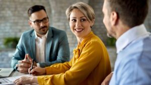 A real estate letting agent having a property buying contract