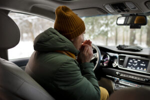 car air conditioner blowing warm air