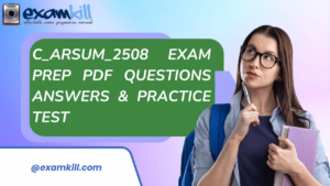 C_ARSUM_2508 exam prep with PDF questions and answers practice test