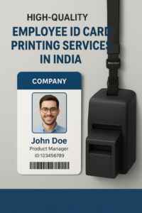 High-quality employee ID card printed