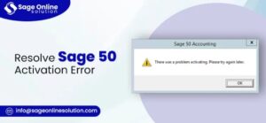 Sage 50 Activation Error