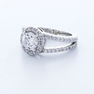 Beautiful diamond engagement ring in a classic solitaire setting.