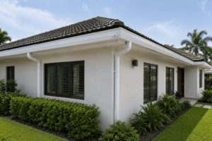 Aqua Star's Rainwater Gutter installed on a home in coastal area