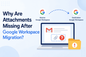 why attachments missing after google workspace migration