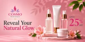 Cosmo Medionique skincare products for natural glowing skin